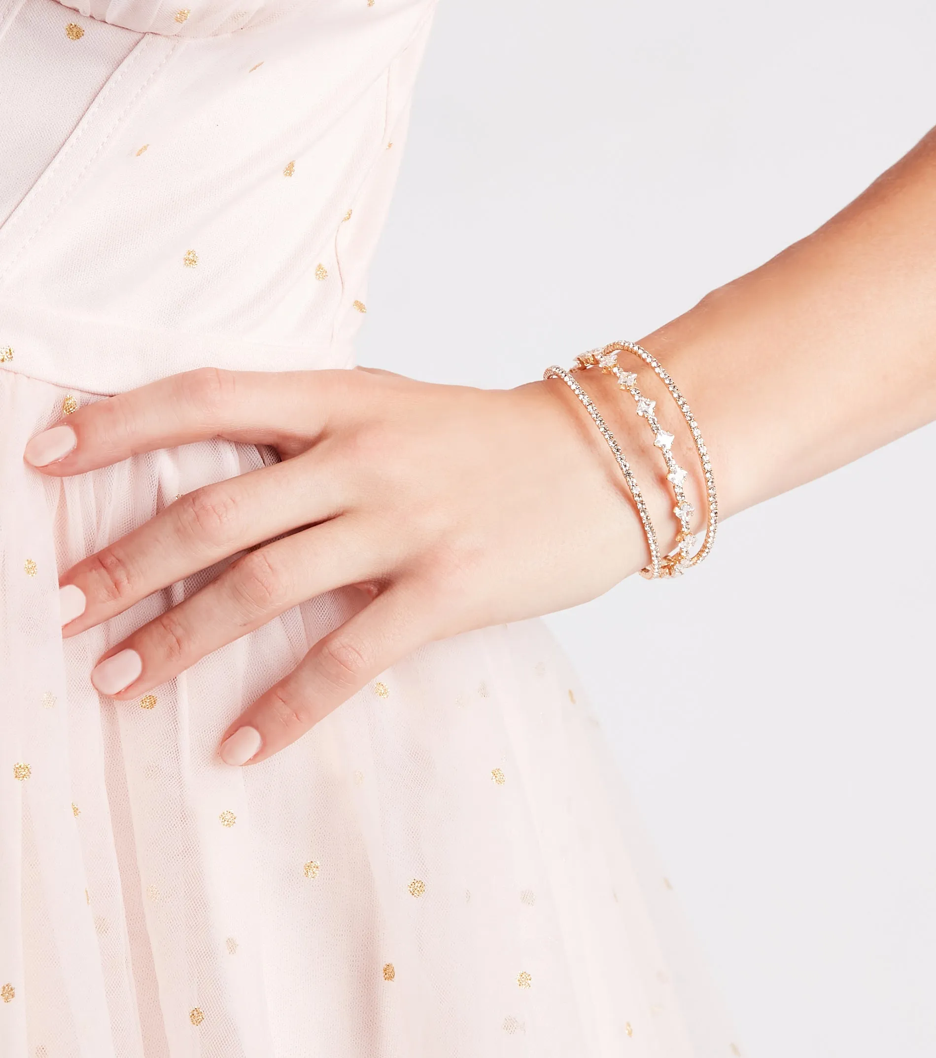 Lovely Glam Rhinestone Bracelet sold by Windsor