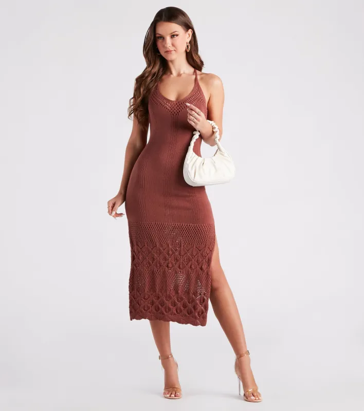 Beachy Vibes Maxi Sweater Dress sold by Windsor