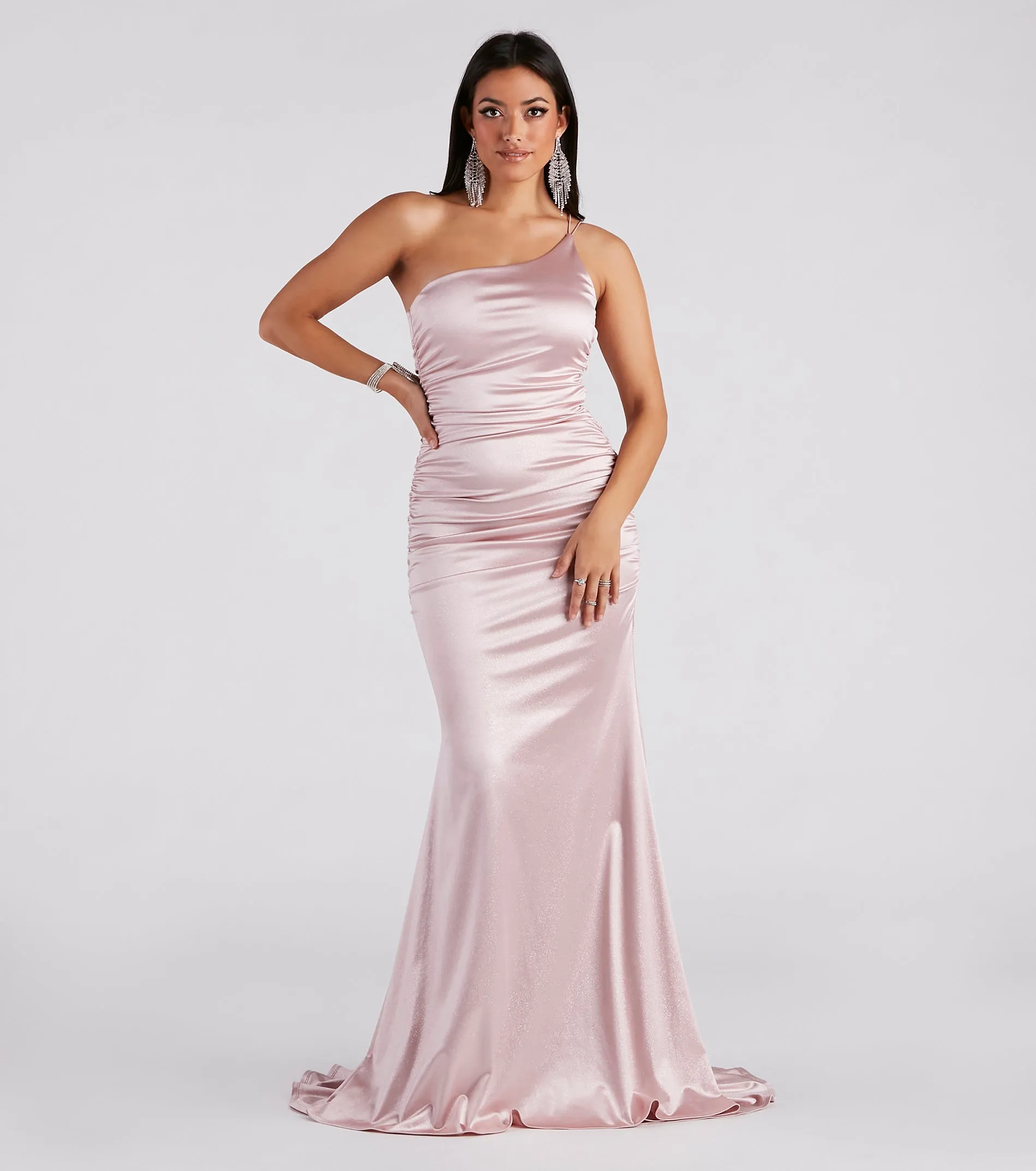 Faith Formal Glitter Ruche Mermaid Dress sold by Windsor