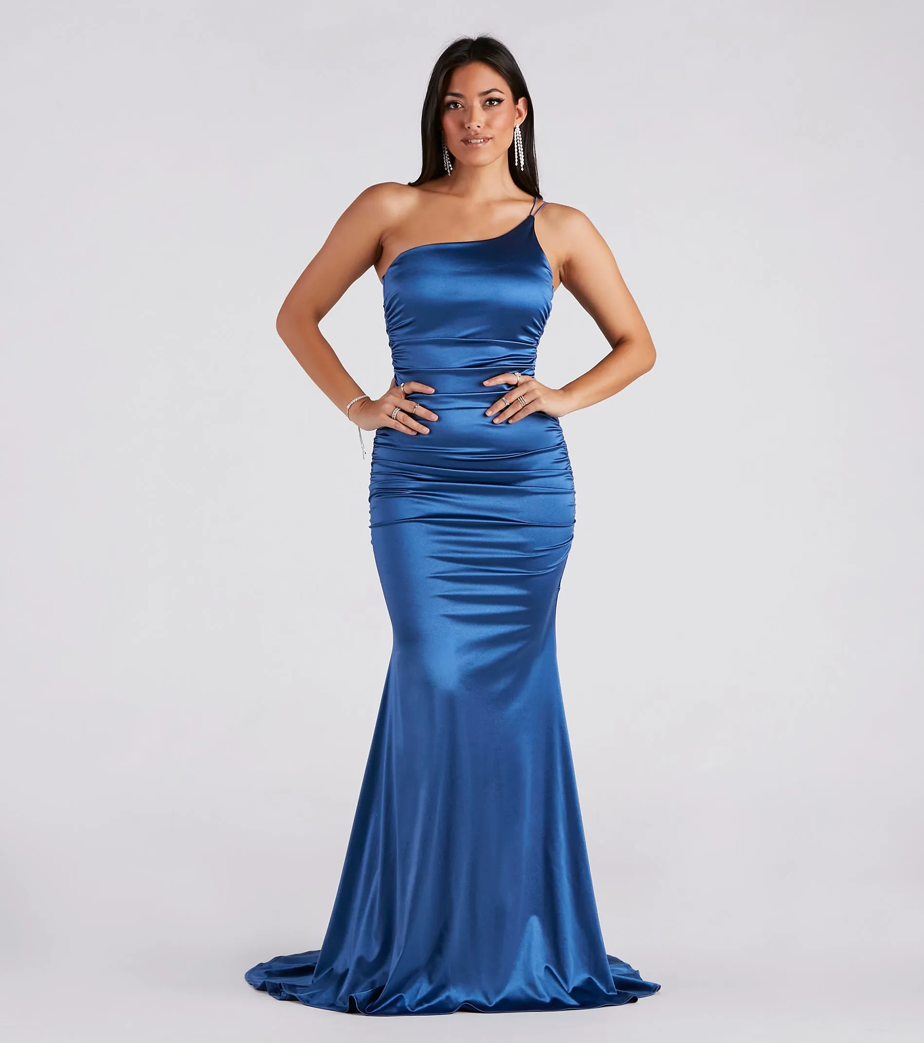 Faith Formal Glitter Ruche Mermaid Dress sold by Windsor product image thumbnail 5