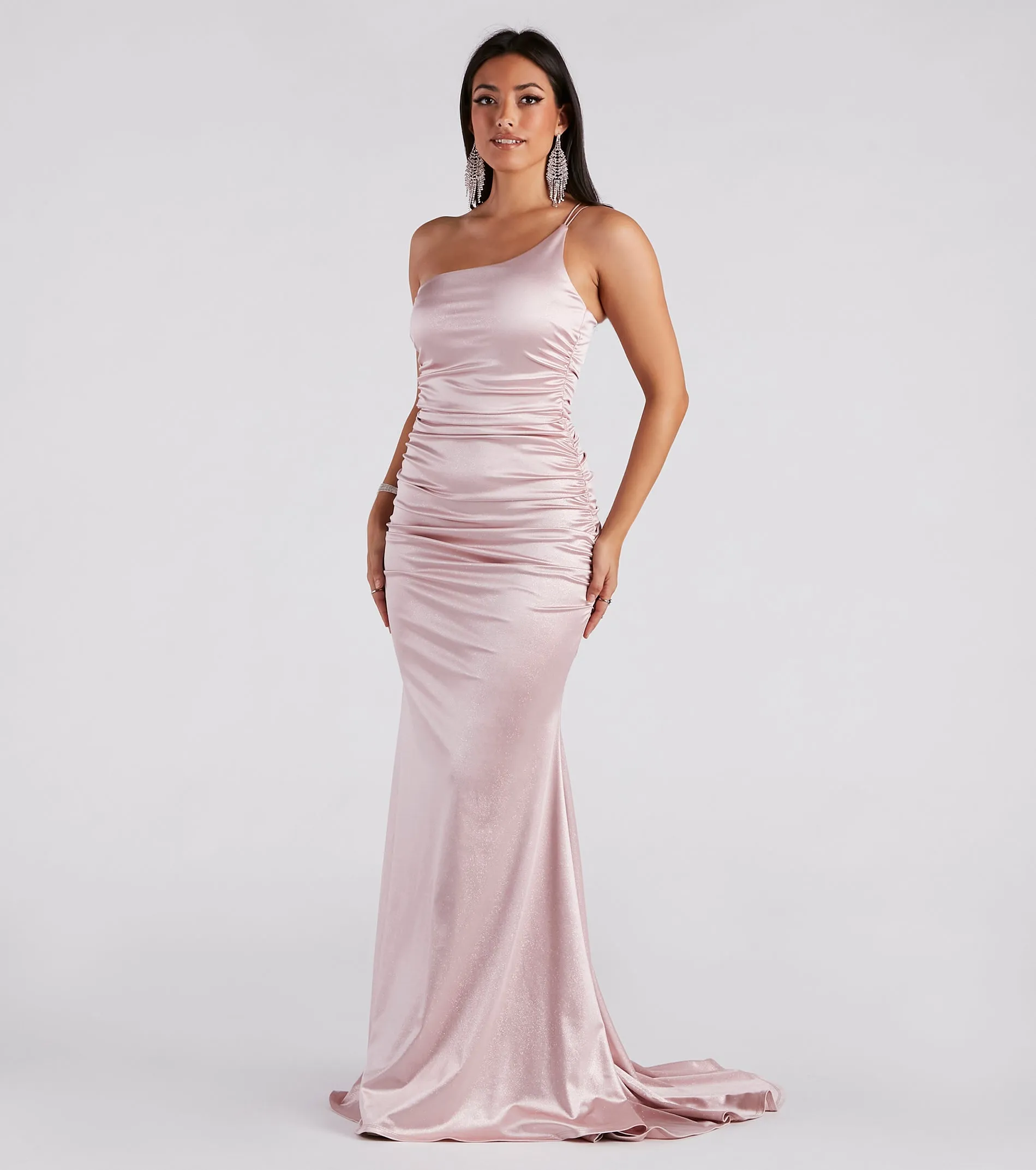 Faith Formal Glitter Ruche Mermaid Dress sold by Windsor product image thumbnail 3