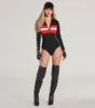 Racing Hottie Long Sleeve Checkered Bodysuit sold by Windsor