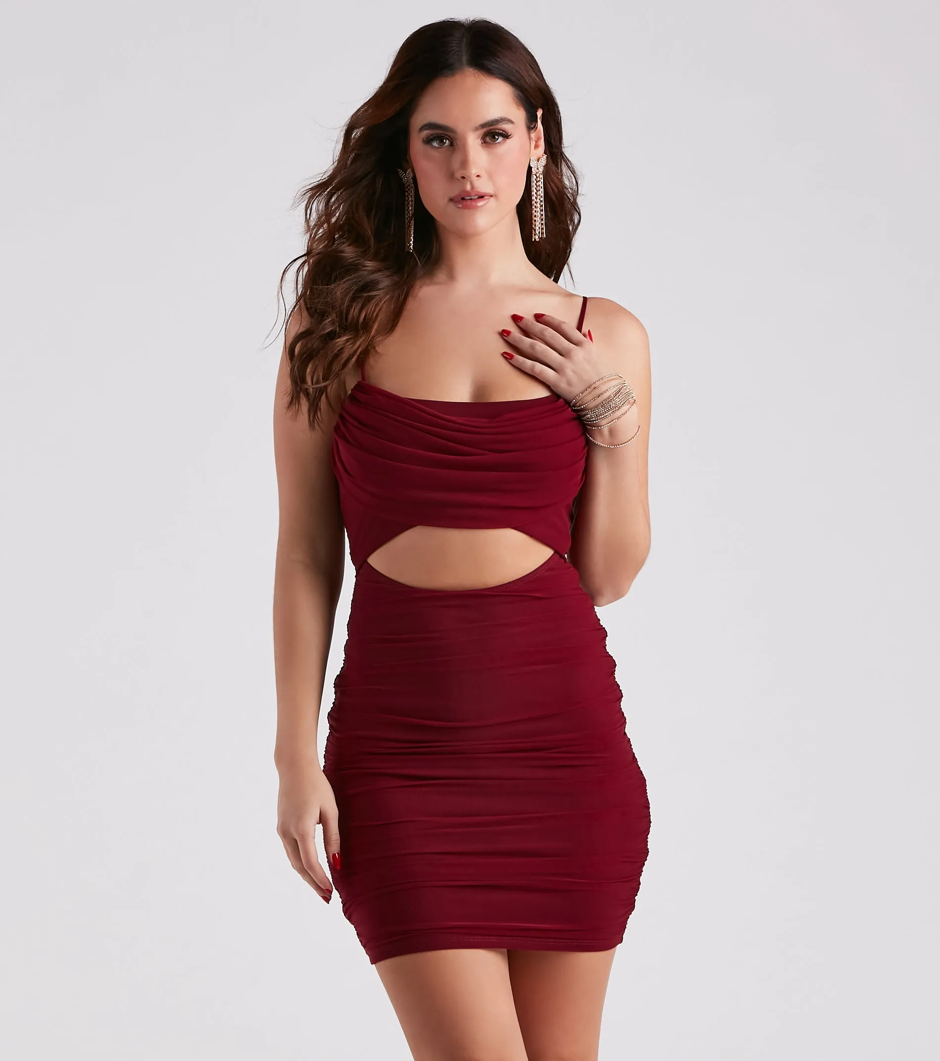 Mesh With The Best Mini Dress sold by Windsor