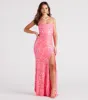 CLEARANCE - Gabrielle Formal Sequin Long Dress sold by Windsor