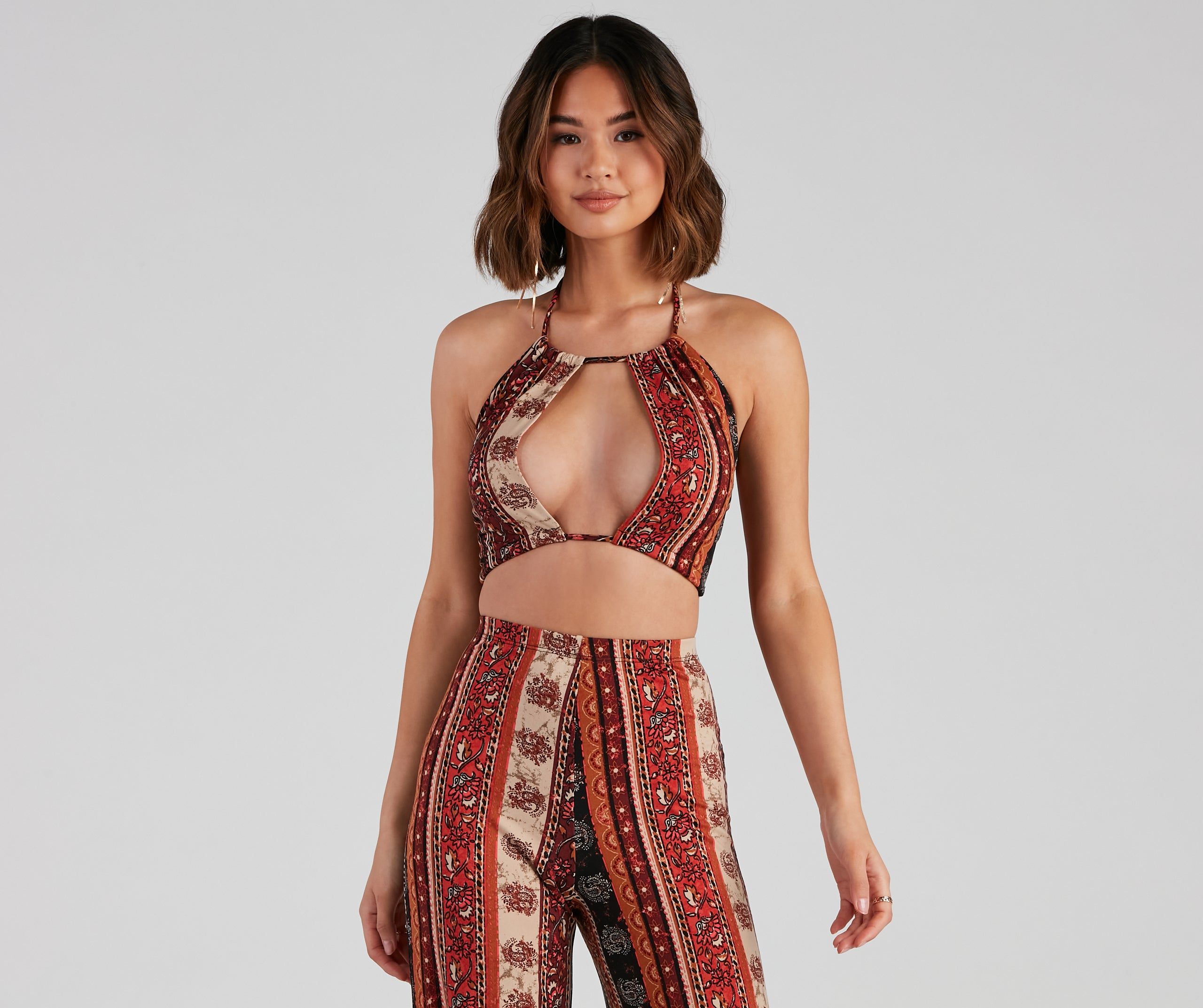 Desert Dreamer Halter Crop Top sold by Windsor