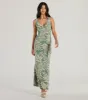 Fabulous Destination Tropical Cowl Neck Maxi Dress sold by Windsor