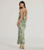 Fabulous Destination Tropical Cowl Neck Maxi Dress sold by Windsor