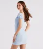 Pretty Cute Eyelet Lace Mini Dress sold by Windsor
