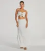 Vibe Of Summer High Rise Eyelet Maxi Skirt sold by Windsor