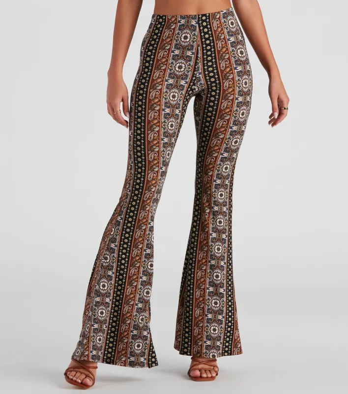 Sun Dance Paisley Flare Pants sold by Windsor