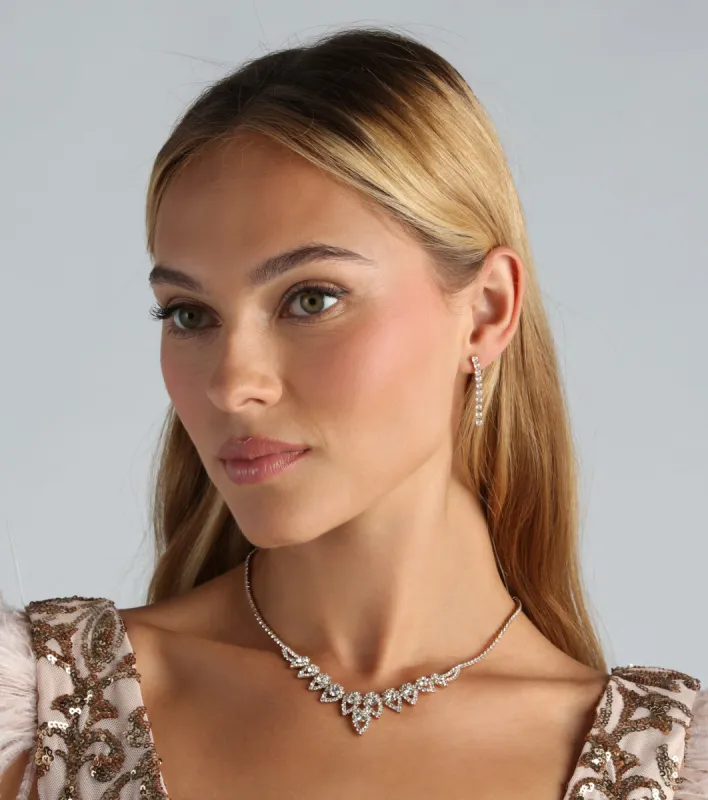 Simple Things Cubic Zirconia Linear Earrings sold by Windsor
