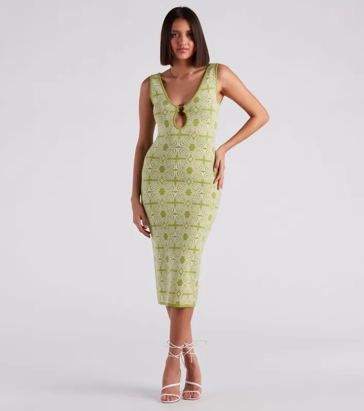 CLEARANCE - Weekend Getaway Midi Sweater Dress sold by Windsor