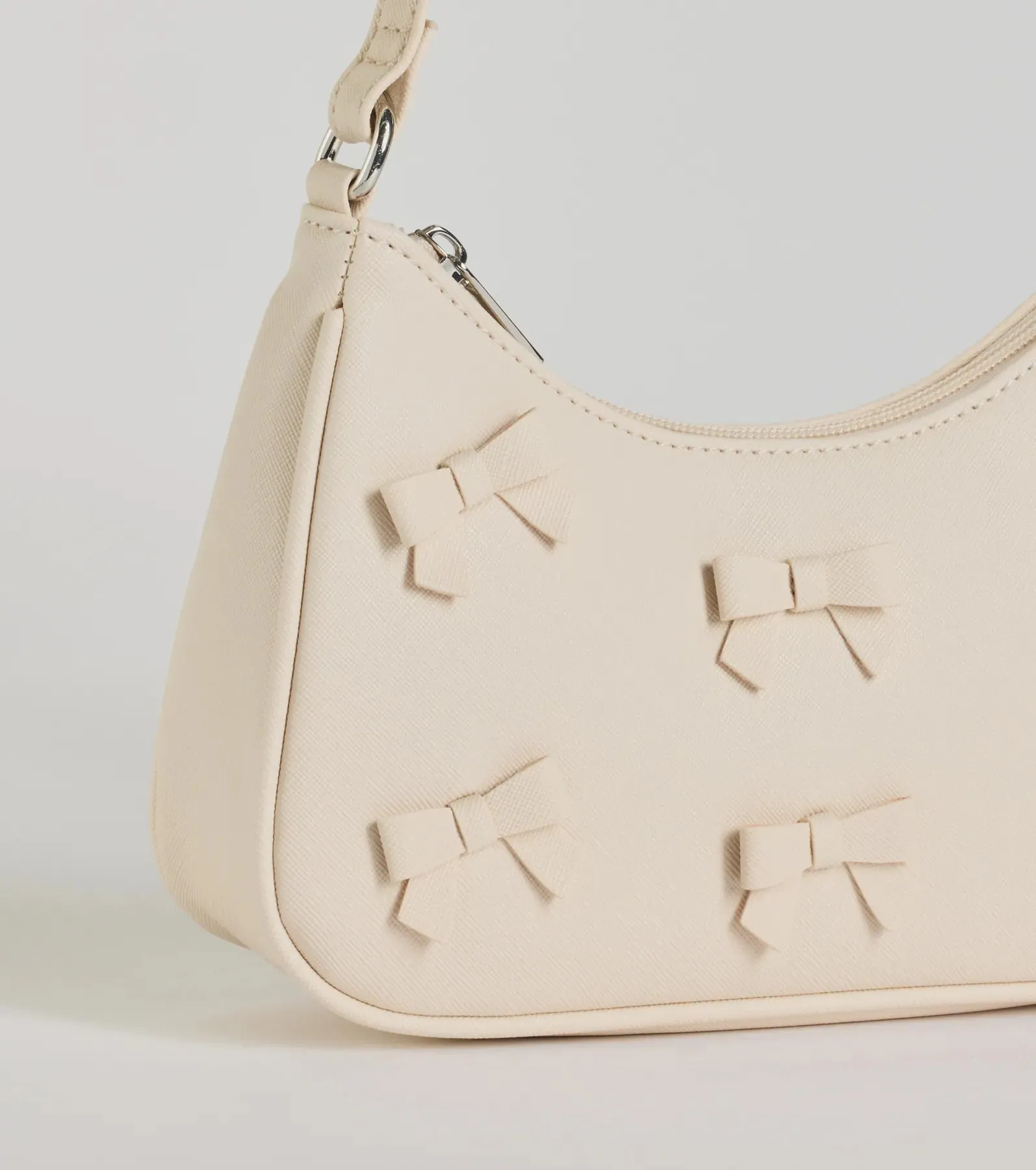 Poised Cuteness Bow Saffiano Shoulder Bag sold by Windsor product image thumbnail 2