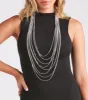 Luxe Layers Draped Rhinestone Necklace sold by Windsor