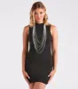 Luxe Layers Draped Rhinestone Necklace sold by Windsor