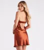 Silky-Smooth Satin Short Slip Dress sold by Windsor