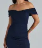 Unforgettable Glitter Off The Shoulder Midi Dress sold by Windsor