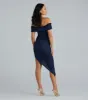 Unforgettable Glitter Off The Shoulder Midi Dress sold by Windsor