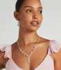 Stunning Glitz Gemstone Necklace And Earrings Set sold by Windsor
