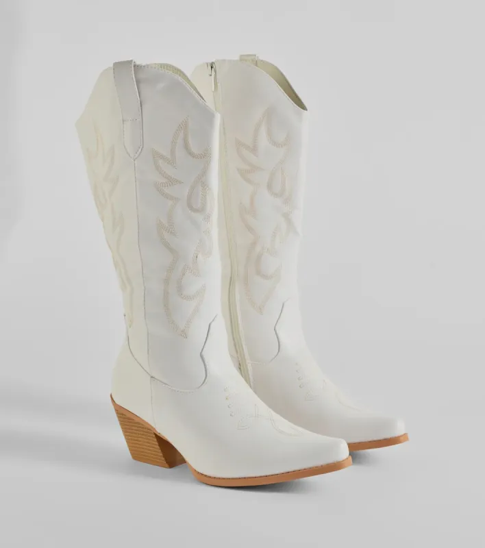 Country At Heart Under-The-Knee Cowboy Boots sold by Windsor