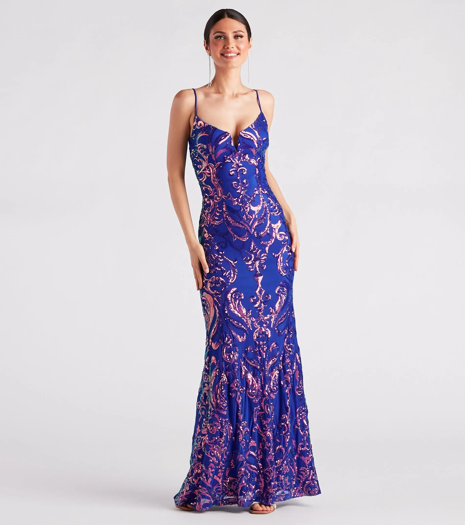 Kaley Formal Sequin Mermaid Long Dress sold by Windsor
