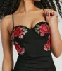 Floral Crush Sweetheart Applique Mesh Mini Dress sold by Windsor