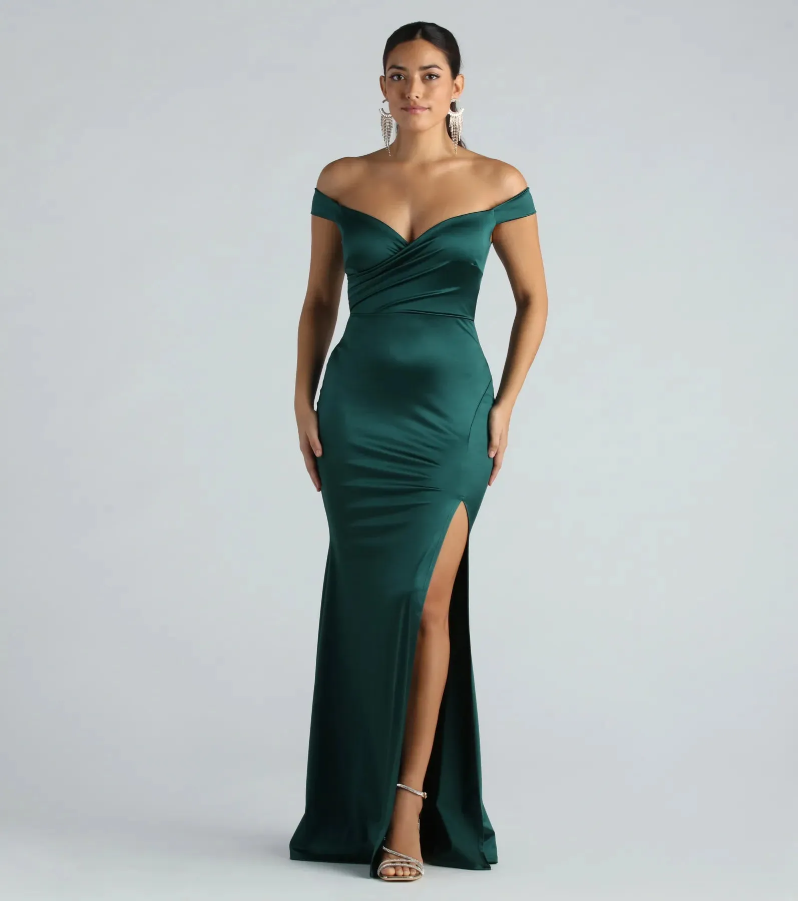 Nancy Formal Satin Sweetheart Mermaid Dress sold by Windsor