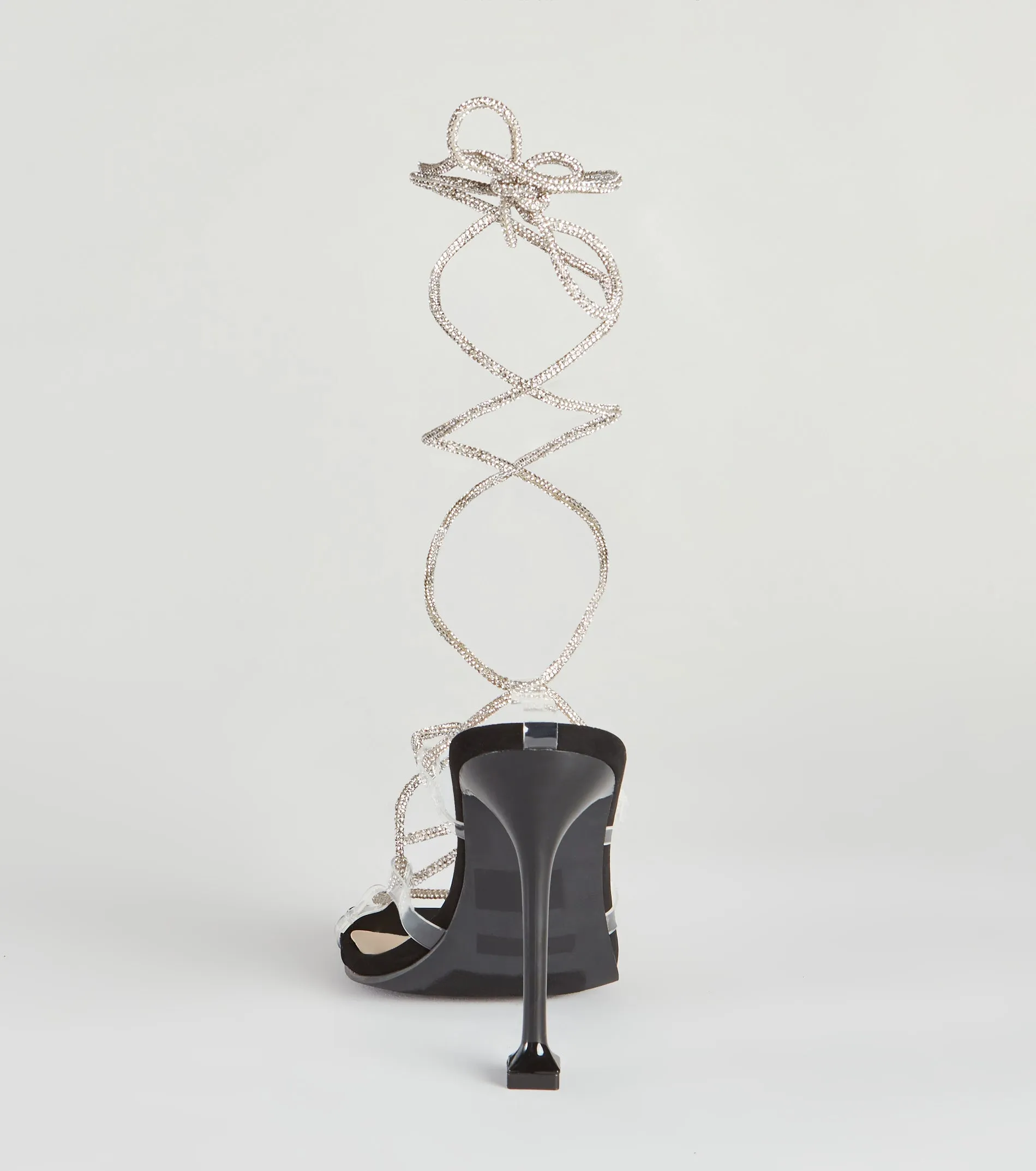 Lace-Up In Rhinestone Stiletto Heels sold by Windsor product image thumbnail 4