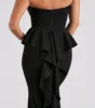 Breanne Strapless Ruffled Back Mermaid Dress sold by Windsor