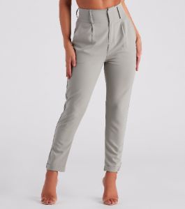 Perfectly Pleated Cuffed Trouser Pants sold by Windsor