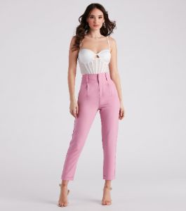 Perfectly Pleated Cuffed Trouser Pants sold by Windsor