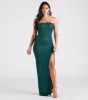 CLEARANCE - Trisha Formal Glitter Strapless Long Dress sold by Windsor