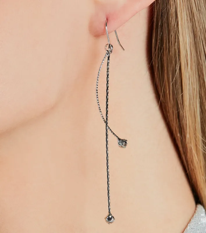 Charming Energy Linear Rhinestone Earrings sold by Windsor