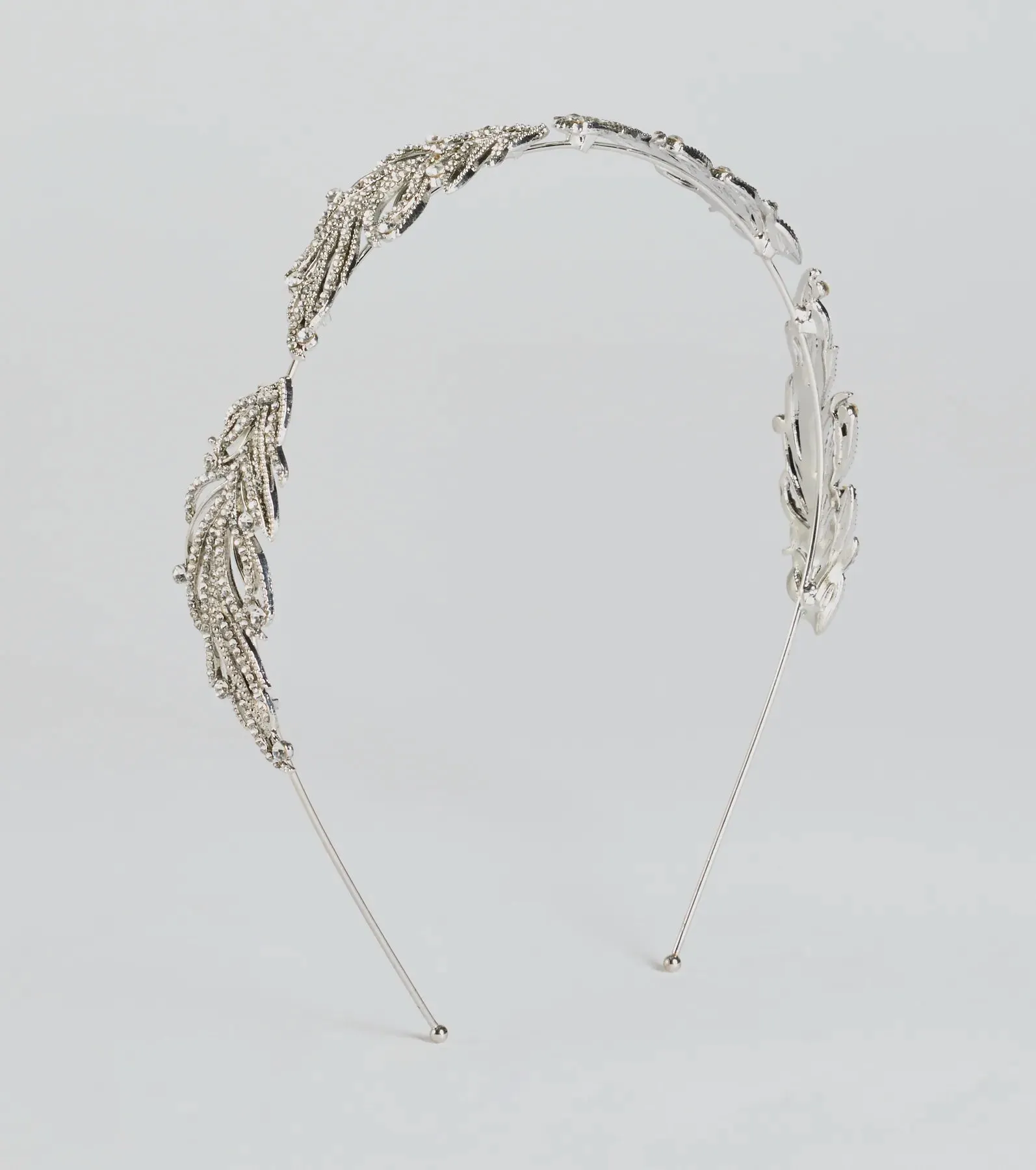 Statement Rhinestone Leaf Headband sold by Windsor