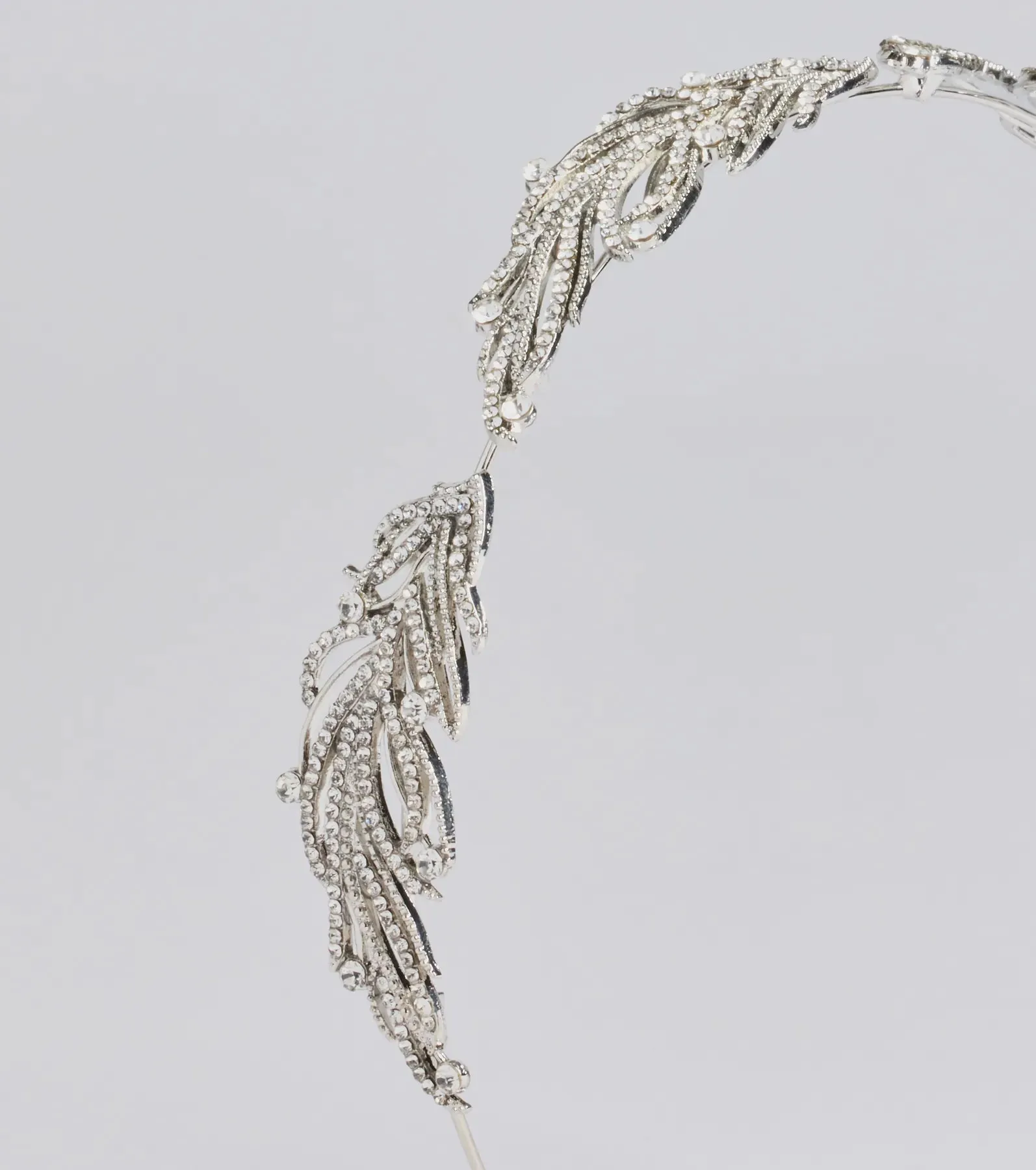 Statement Rhinestone Leaf Headband sold by Windsor product image thumbnail 2