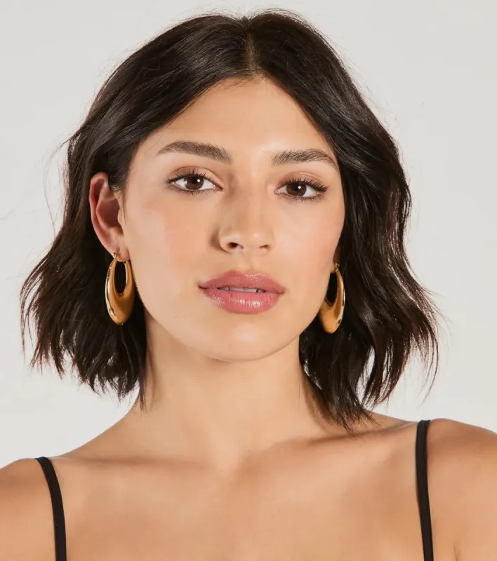 Compliment Worthy Oval Hoop Earrings sold by Windsor
