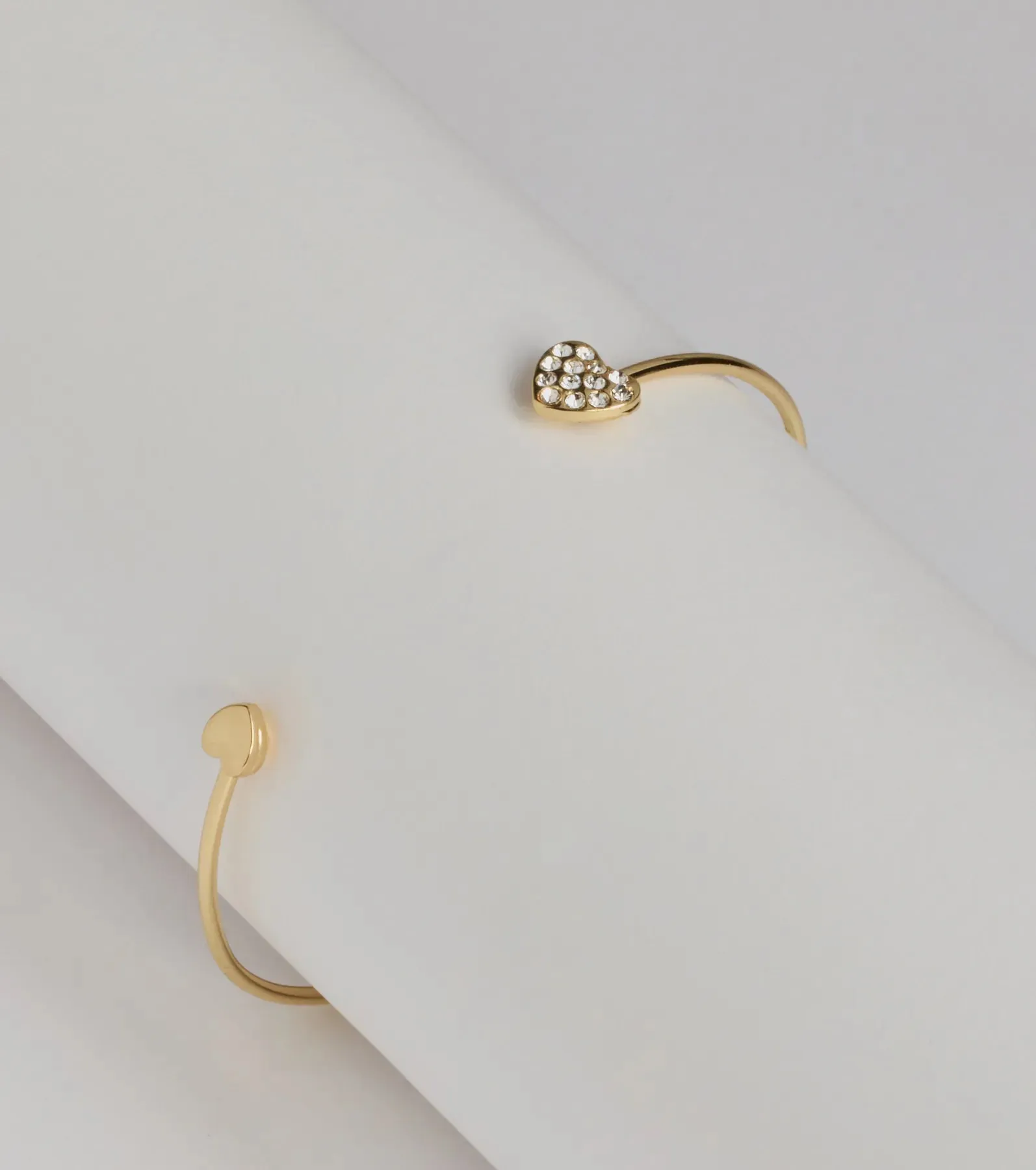 Crushing Heart Rhinestone Bangle Bracelet sold by Windsor