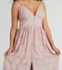 Effortless Beauty Chiffon Burnout Floral Maxi Dress sold by Windsor
