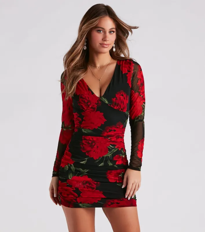 Picking Petals Floral Mesh Dress sold by Windsor