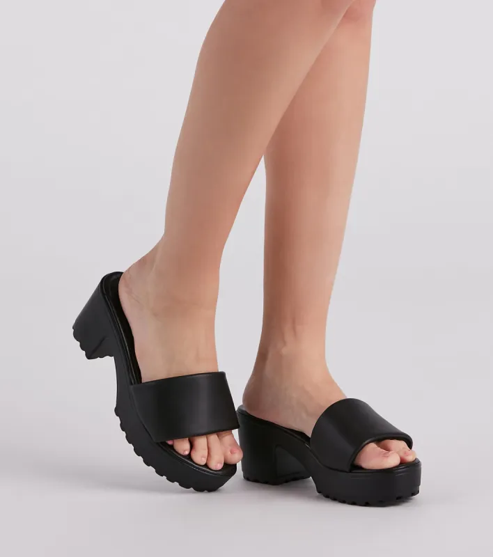 Total Trendsetter Chunky Platform Sandals sold by Windsor