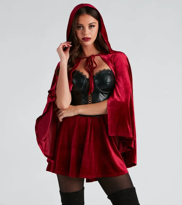Lil Red Velvet Halloween Cape sold by Windsor