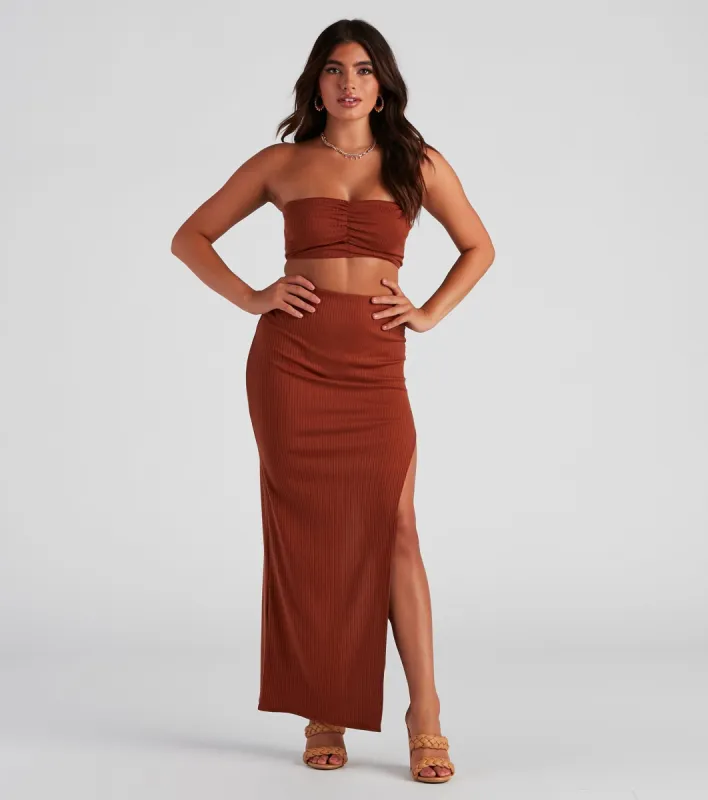 So Stunning Ruched Tube Top sold by Windsor