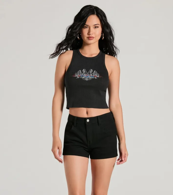 On Your Mark Daytona Motor Racing Graphic Tank Top sold by Windsor