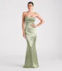 Priscilla Formal Satin Strapless Mermaid Dress sold by Windsor