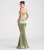 Priscilla Formal Satin Strapless Mermaid Dress sold by Windsor