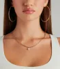 Pearl Of Fashion Dainty Chain Link Necklace sold by Windsor