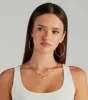 Pearl Of Fashion Dainty Chain Link Necklace sold by Windsor