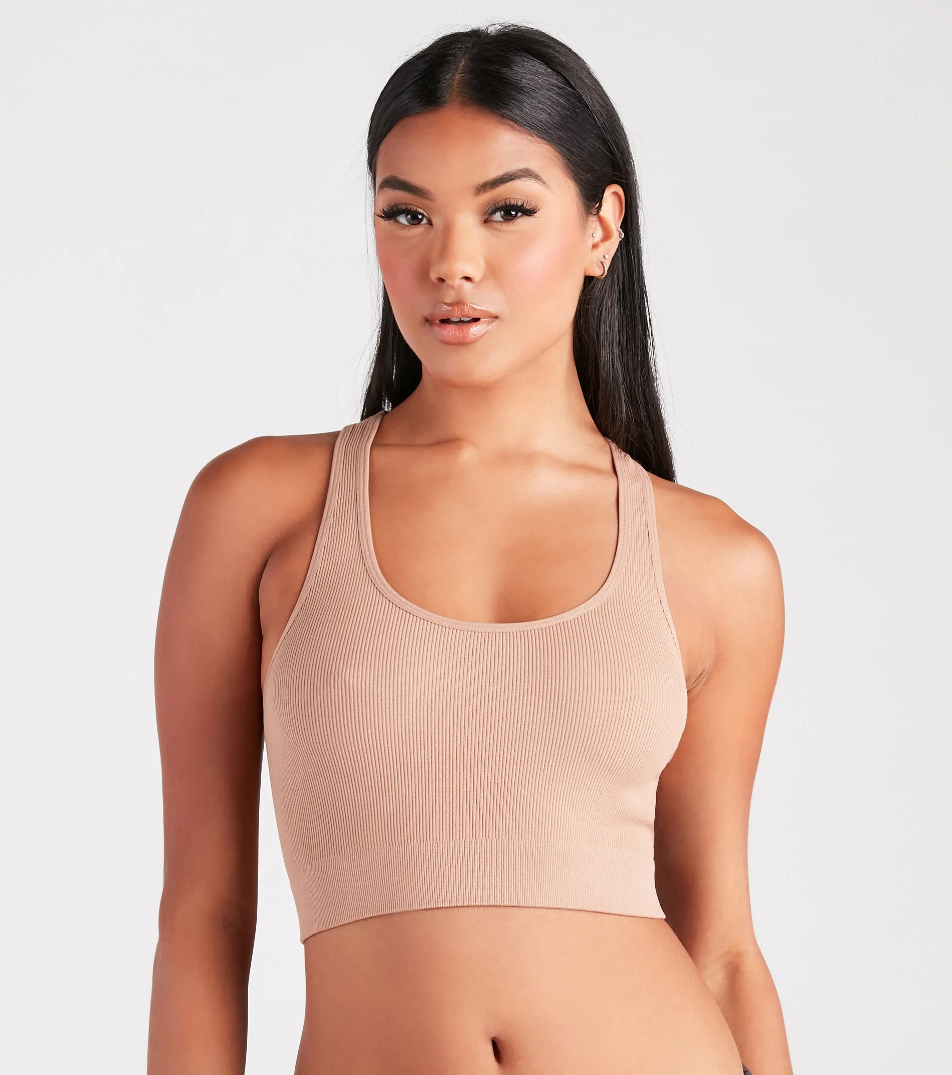 Coveting This Basic Seamless Racerback Bra Top sold by Windsor