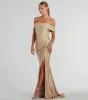 Alicia Off-The-Shoulder Mermaid Formal Dress sold by Windsor