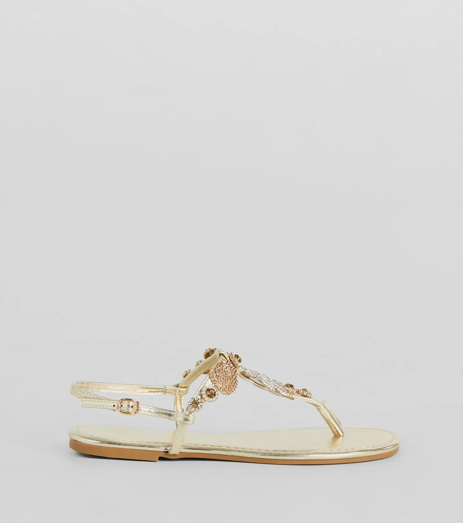 Sea Me Now Rhinestone Starfish Flat Sandals sold by Windsor product image thumbnail 2